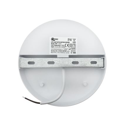 LED zunanja stenska svetilka s senzorjem gibanja LED/18W/230V IP44 bela