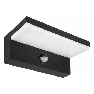 LED zunanja stenska svetilka s senzorjem gibanja NOLA LED/12W/230V IP65 črna