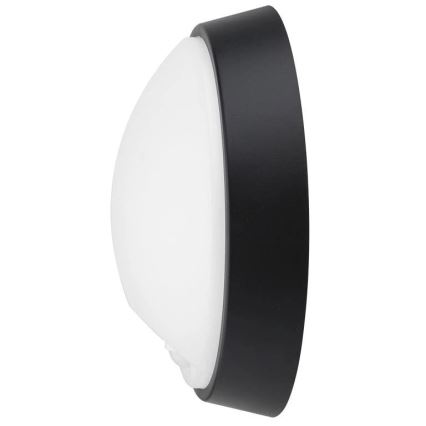 LED Zunanja stenska svetilka s senzorjem LED/12W/230V 3000/4000/6500K IP65 črna