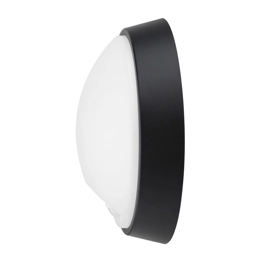 LED Zunanja stenska svetilka s senzorjem LED/12W/230V 3000/4000/6500K IP65 črna
