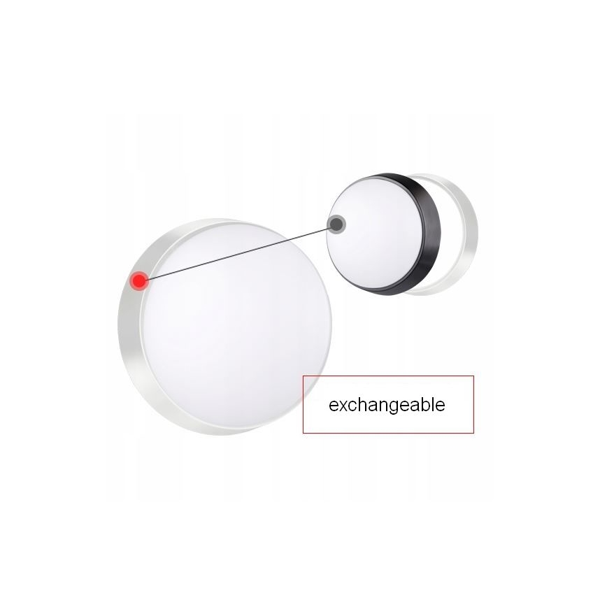 LED Zunanja stenska svetilka s senzorjem LED/15W/230V 4000K IP65