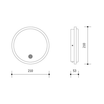 Zunanja LED stenska svetilka z zaznavalom gibanja in mraka LED/15W/230V IP65 bela