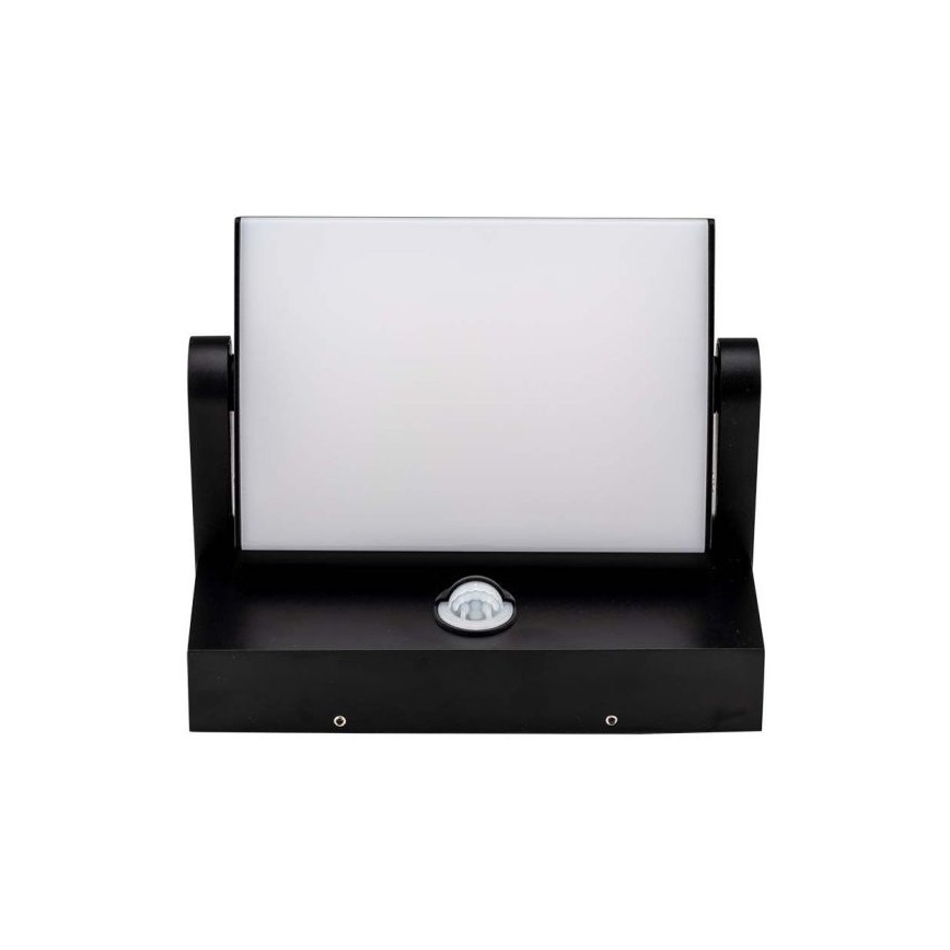 LED Zunanja stenska svetilka s senzorjem LED/17W/230V 3000K IP65 črna