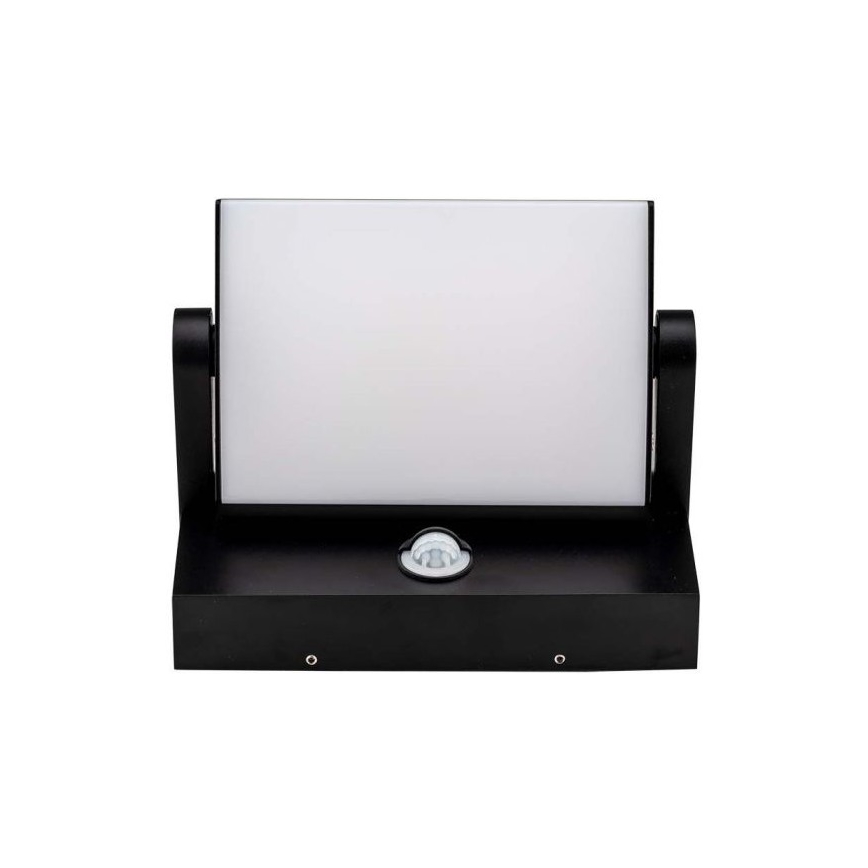 LED Zunanja stenska svetilka s senzorjem LED/17W/230V 4000K IP65 črna