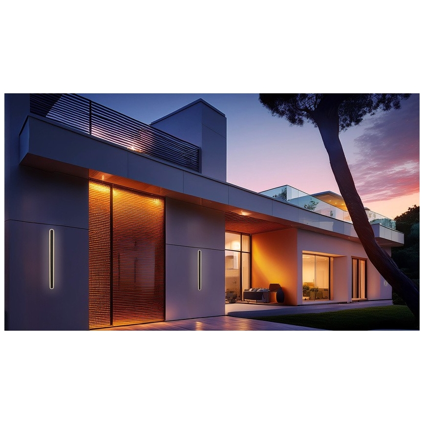 LED Zunanja stenska svetilka STICK LED/12W/230V IP65 3000K 30 cm