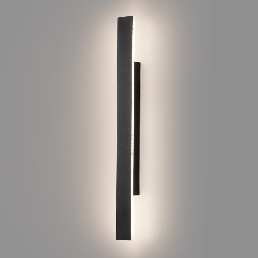 LED zunanja stenska svetilka WOW LED/11W/230V 3000/4000/6000K 60 cm IP54 črna