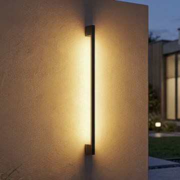 LED zunanja stenska svetilka YALTE LED/12W/230V 3000/4000/6500K 123 cm IP54 črna