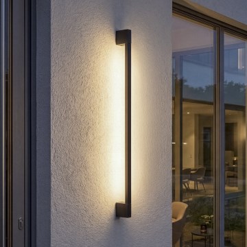 LED zunanja stenska svetilka YALTE LED/8,5W/230V 3000/4000/6500K 93 cm IP54 črna