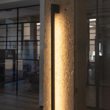 LED Zunanja stenska svetilka YALTE LED/8W/230V 4000K IP54 črna