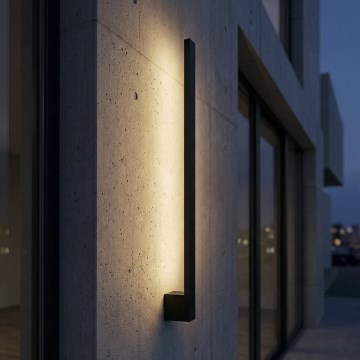 LED zunanja stenska svetilka YALTE LED/9W/230V 3000/4000/6500K 61,5 cm IP54 črna