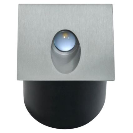 LED Zunanja stopniščna svetilka ESPO LED/3W/230V mat krom IP54