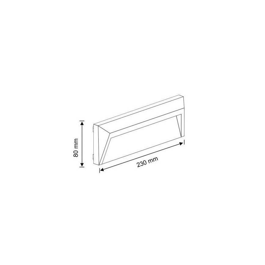 LED Zunanja stopniščna svetilka HOLDEN LED/1,6W/230V IP65 grafit