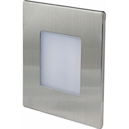 LED Zunanja stopniščna svetilka DECENTLY LED/1,7W/230V 3000/4000/6000K IP54 sijajni krom