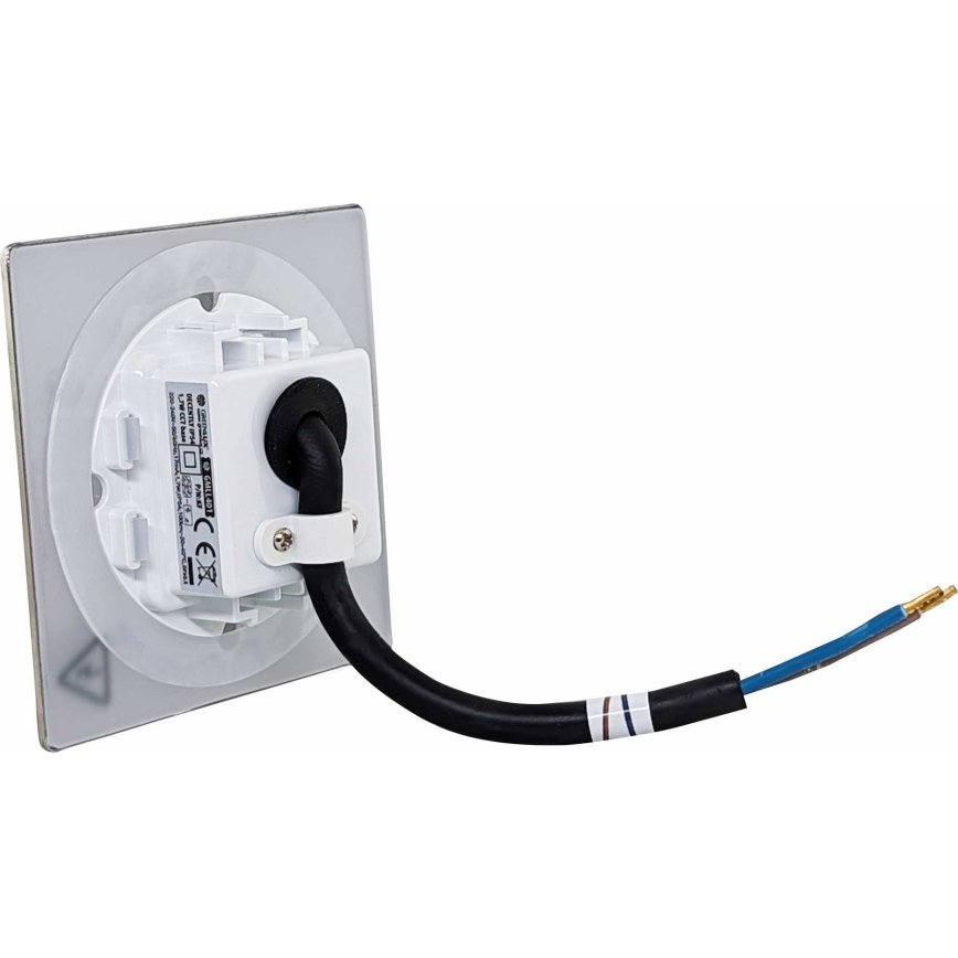 LED Zunanja stopniščna svetilka DECENTLY LED/1,7W/230V 3000/4000/6000K IP54 sijajni krom