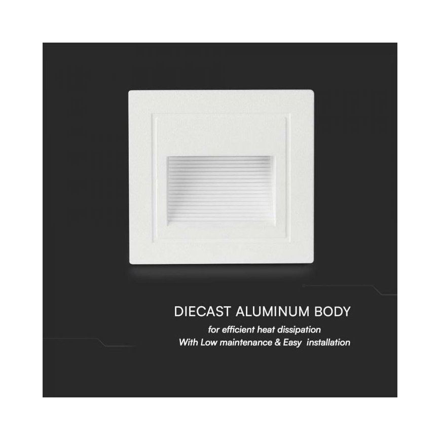 LED Zunanja stopniščna svetilka LED/5W/230V 3000K IP65 bela