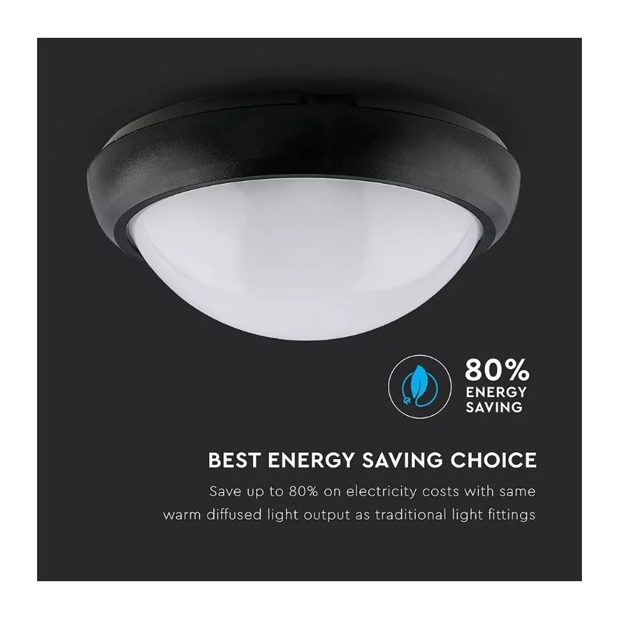 LED Zunanja stropna svetilka LED/12W/230V IP54
