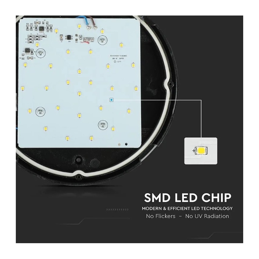 LED Zunanja stropna svetilka LED/12W/230V IP54