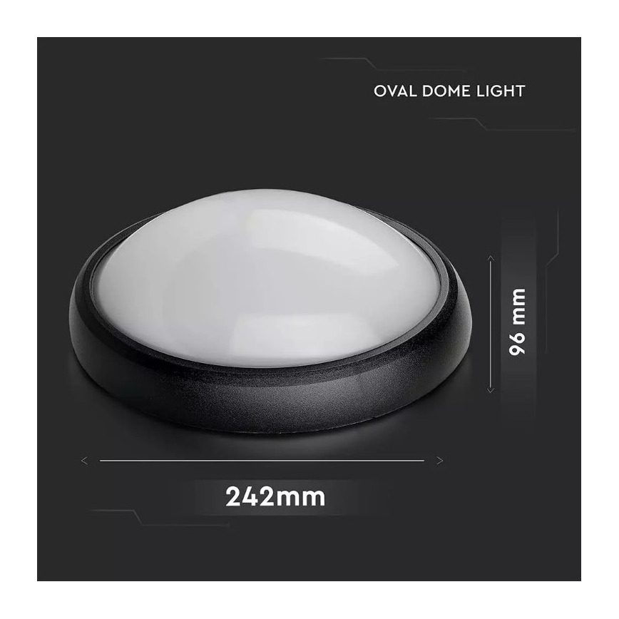 LED Zunanja stropna svetilka LED/12W/230V IP54