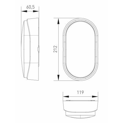 LED Zunanja stropna svetilka LED/14W/230V IP54 črna