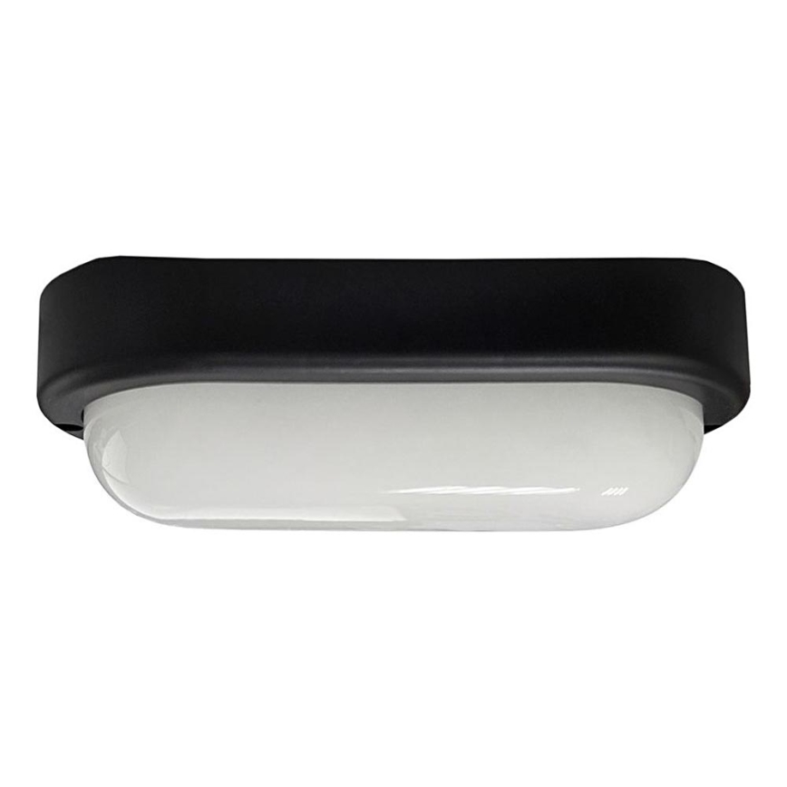 LED Zunanja stropna svetilka LED/15W/230V 4200K 20x9,8 cm IP64 črna