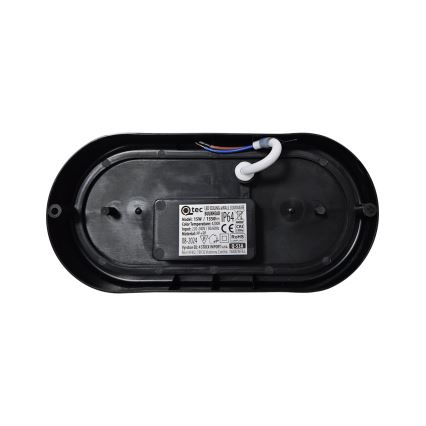 LED Zunanja stropna svetilka LED/15W/230V 4200K 20x9,8 cm IP64 črna