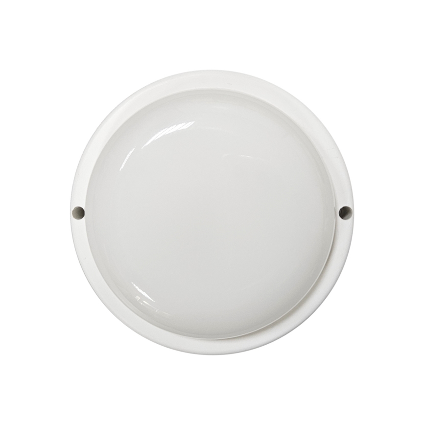 LED zunanja stropna svetilka LED/8W/230V 4200K premer 14 cm IP64 bela