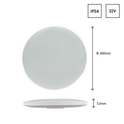 LED Zunanja stropna svetilka NYMPHEA LED/32W/230V IP54 3000K