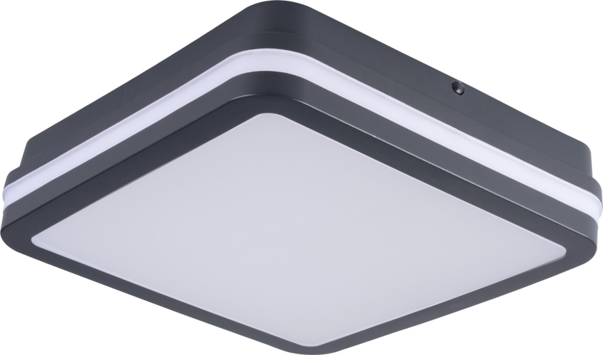 LED Zunanja stropna svetilka s senzorjem gibanja BENO LED/12/18W/230V 3000/3500/4000K IP65 antracit kvadraten