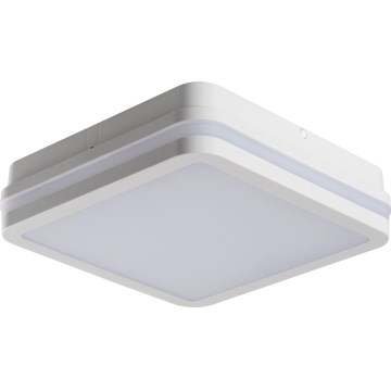 LED Zunanja stropna svetilka s senzorjem gibanja BENO LED/12/18W/230V 3000/3500/4000K IP65 bela kvadraten