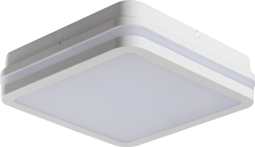 LED Zunanja stropna svetilka s senzorjem gibanja BENO LED/12/18W/230V 3000/3500/4000K IP65 bela kvadraten