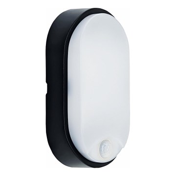 LED Zunanja stropna svetilka s senzorjem LED/14W/230V IP54 črna