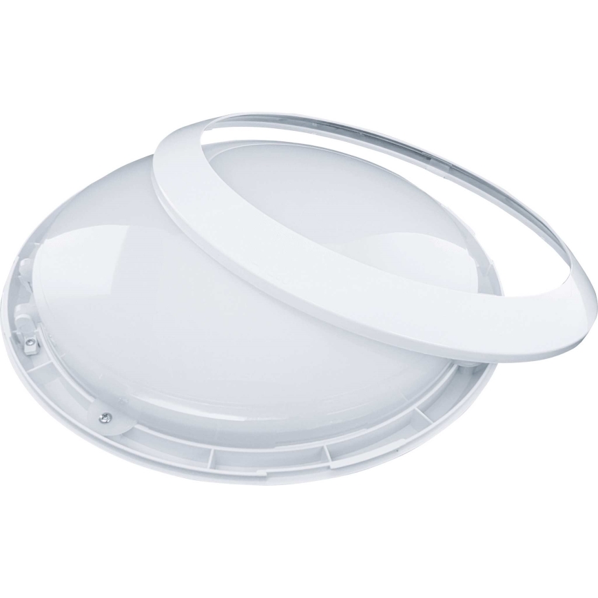 LED Zunanja stropna svetilka s senzorjem RENO LED/16W/230V IP66 bela