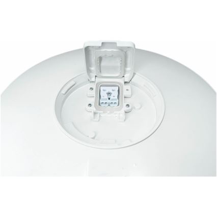 LED zunanja stropna svetilka s senzorjem VISTA LED/15W/230V, Ø 26 cm, IP54, bela