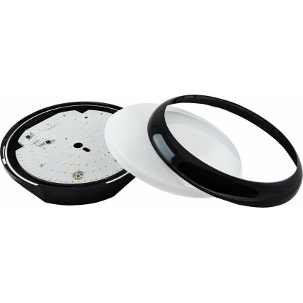 LED Zatemnitven zunanji stropna svetel STROPY LED/12/15/18/22W/230V 3000/4000/6000K IP65 črna