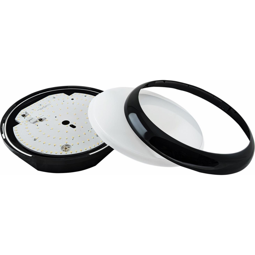 LED Zatemnitven zunanji stropna svetel STROPY LED/12/15/18/22W/230V 3000/4000/6000K IP65 črna