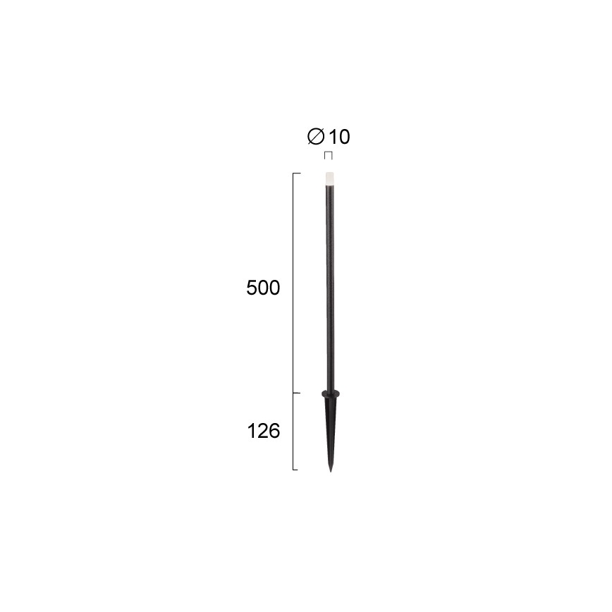 LED Zunanja svetilka BAR LED/1W/24V IP65 črna