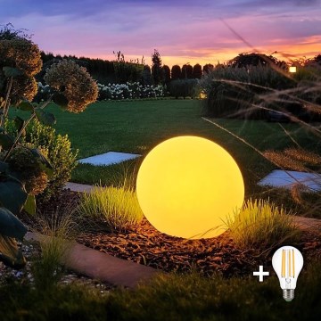 LED Zunanja svetilka GLOBO 1xE27/9W/230V pr. 30 cm IP44