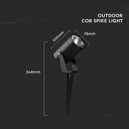 LED zunanja svetilka LED/10W/230V 3000K IP65