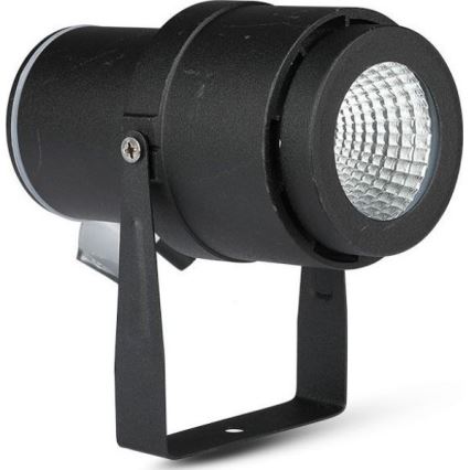 LED Zunanja svetilka LED/12W/100-240V IP65 črna - zelena svetloba