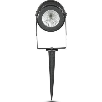 LED Zunanja svetilka LED/12W/100-240V IP65 črna - zelena svetloba