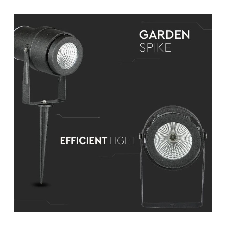 LED Zunanja svetilka LED/12W/230V 3000K črna IP65