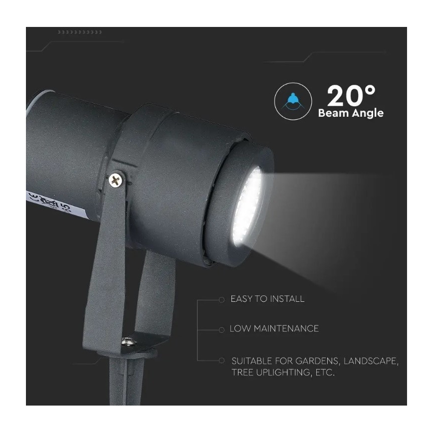 LED Zunanja svetilka LED/12W/230V 4000K antracit IP65
