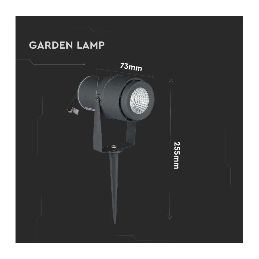 LED Zunanja svetilka LED/12W/230V 4000K antracit IP65