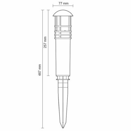 LED Zunanja svetilka LED/3W/230V 2800K IP65