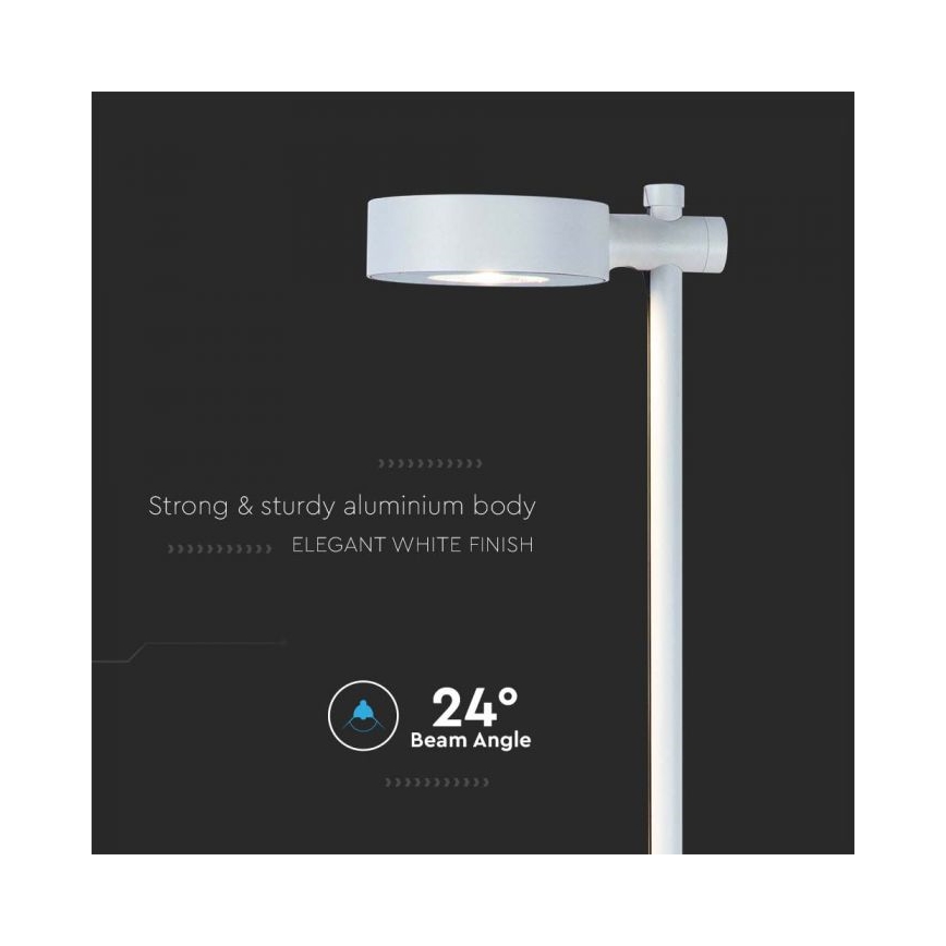 LED zunanja svetilka LED/7W/230V 4000K IP65 bela 102 cm