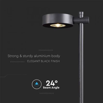 LED zunanja svetilka LED/7W/230V 4000K IP65 črna
