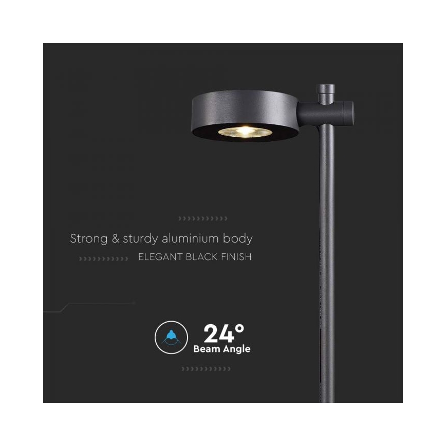 LED zunanja svetilka LED/7W/230V 4000K IP65 črna
