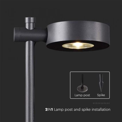 LED zunanja svetilka LED/7W/230V 4000K IP65 črna