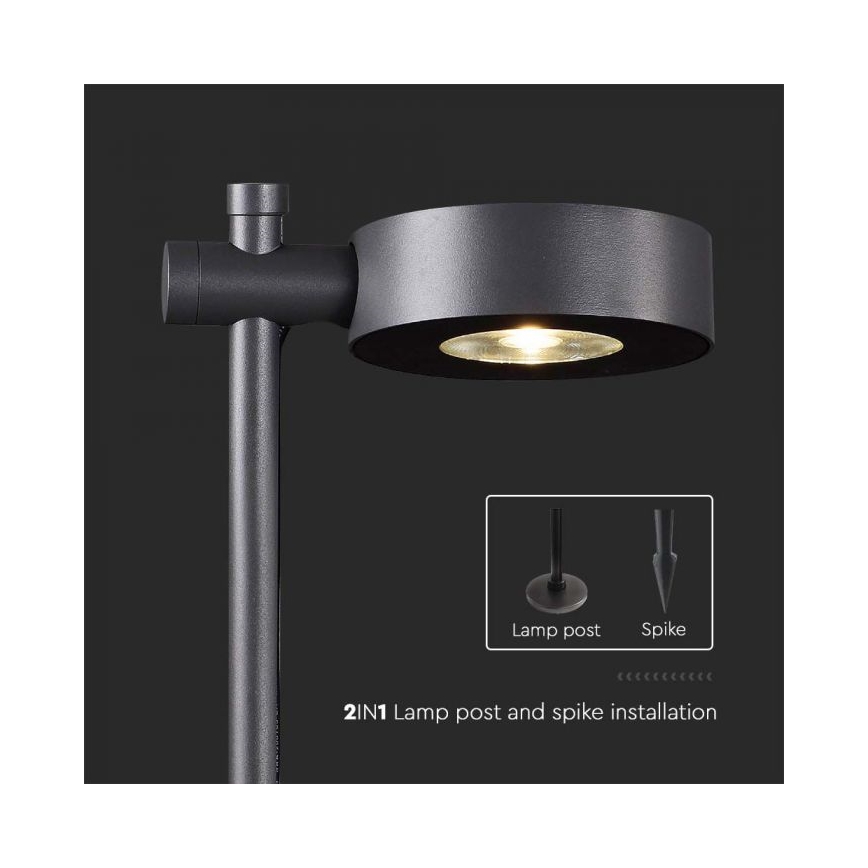 LED zunanja svetilka LED/7W/230V 4000K IP65 črna