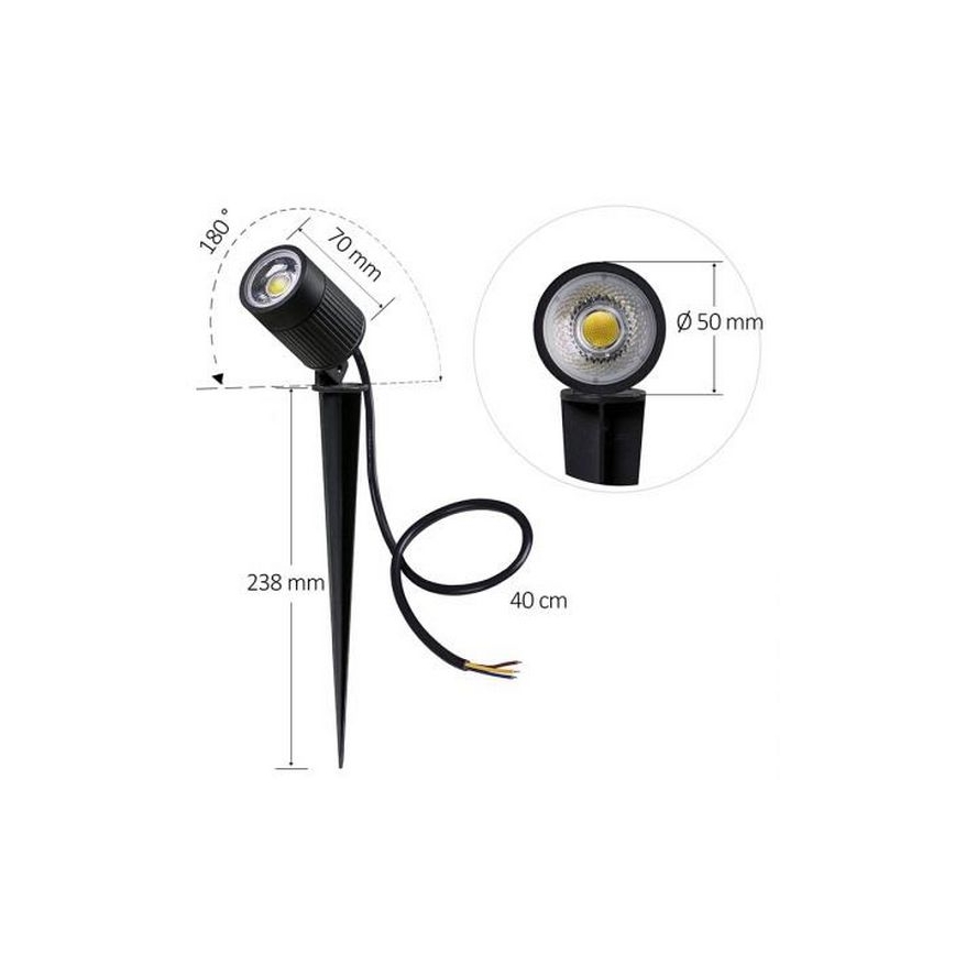 LED zunanja svetilka LED/7W/85-264V IP67